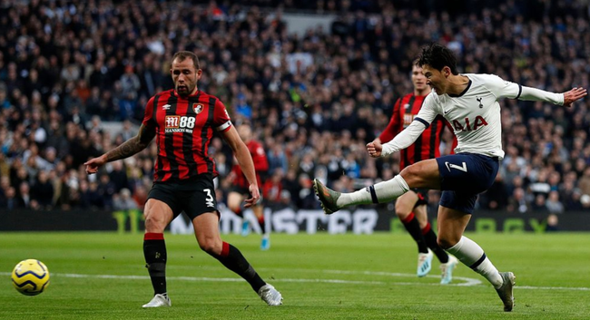  波罗右路走廊统治比赛热刺客场三球横扫伯恩茅斯紧咬榜首